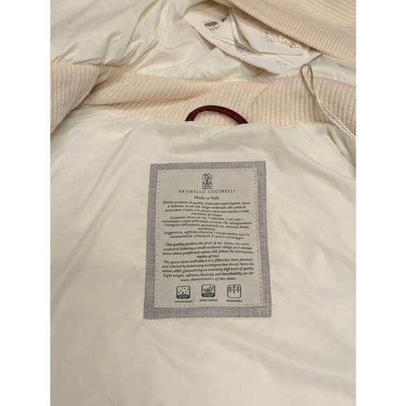 NWT Brunello Cucinelli Wool Cashmere Down Vest Mens Size Large - Picture 4 of 9